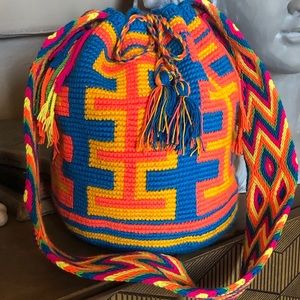 Wayuu Tribe Handwoven Bucket Bag Purse NWOT